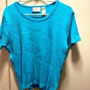 Liz Claiborne Lizsport petite top in teal